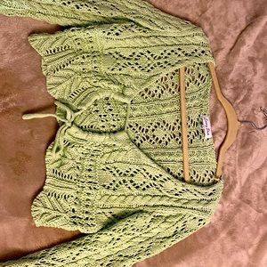 Emory park “Cheffeaur green” L sweater top!